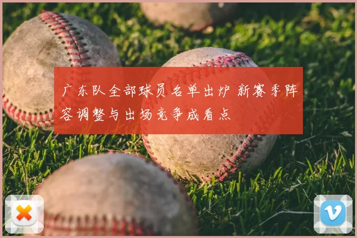广东队全部球员名单出炉 新赛季阵容调整与出场竞争成看点